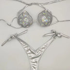 rhinestone diamond bikini
