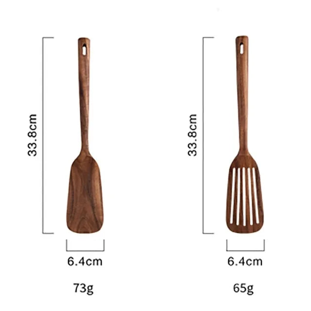 Teak Tableware Set