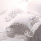 Lace Embroidery Ruffle Pillow Cover