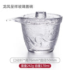 Japanese Style Glass Gaiwan Tea Cup and Lid