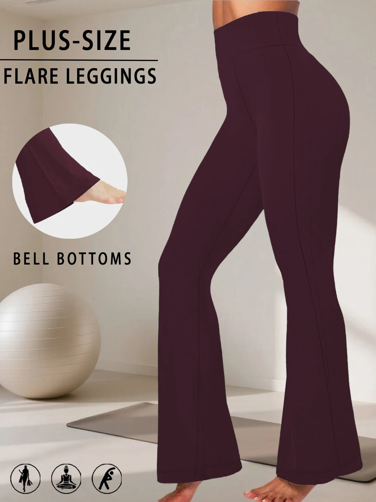 High-Rise Flared Leggings