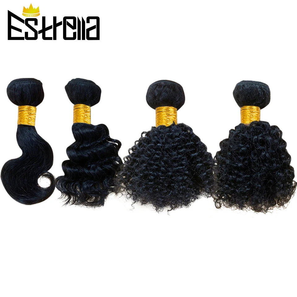 Afro Kinky Curly Short Bundle Human Hair Deals Brazilian Remy Curly Hair Bundles