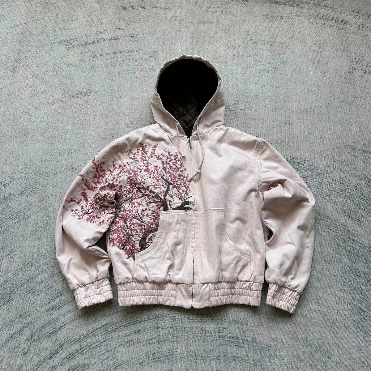 Tendencia de moda urbana Y2K, sudadera con capucha y cremallera con cuello de piel, estilo Harajuku, informal, holgada, gruesa, unisex, cálida.