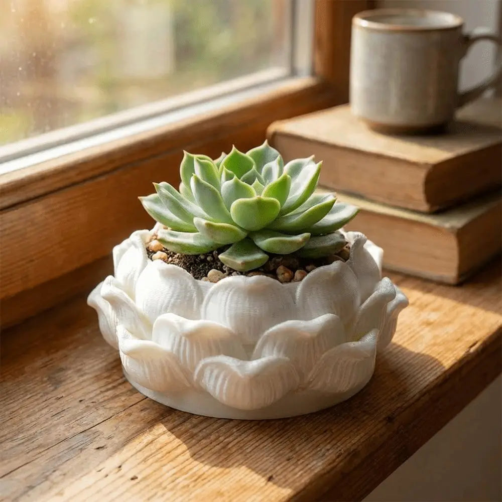 Lotus Shaped Succulent Plant Pot
