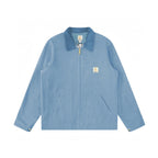 Washed Mesh Lining Work Wear Canvas Jacket