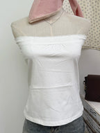 Sweet Lace Patchwork Slim Tank Top