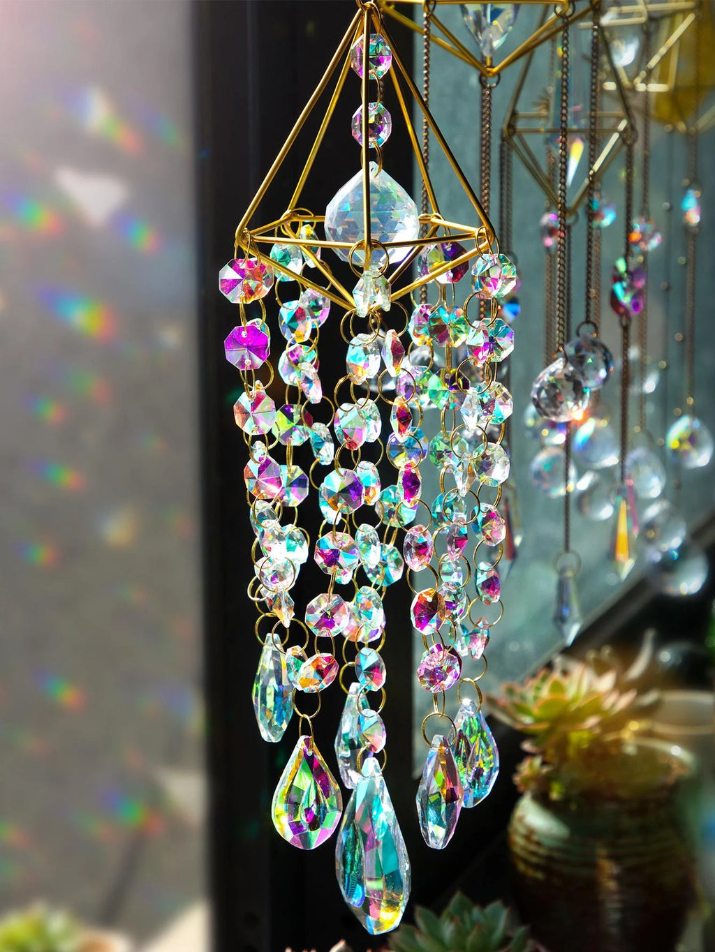Light Fantasy Crystal Suncatcher