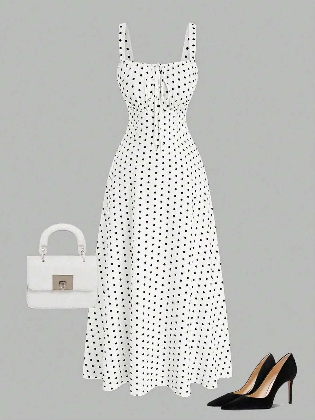 Polka Dot Print Dress