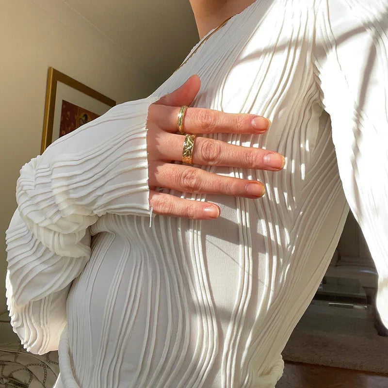 Ruched Long Sleeve Tee