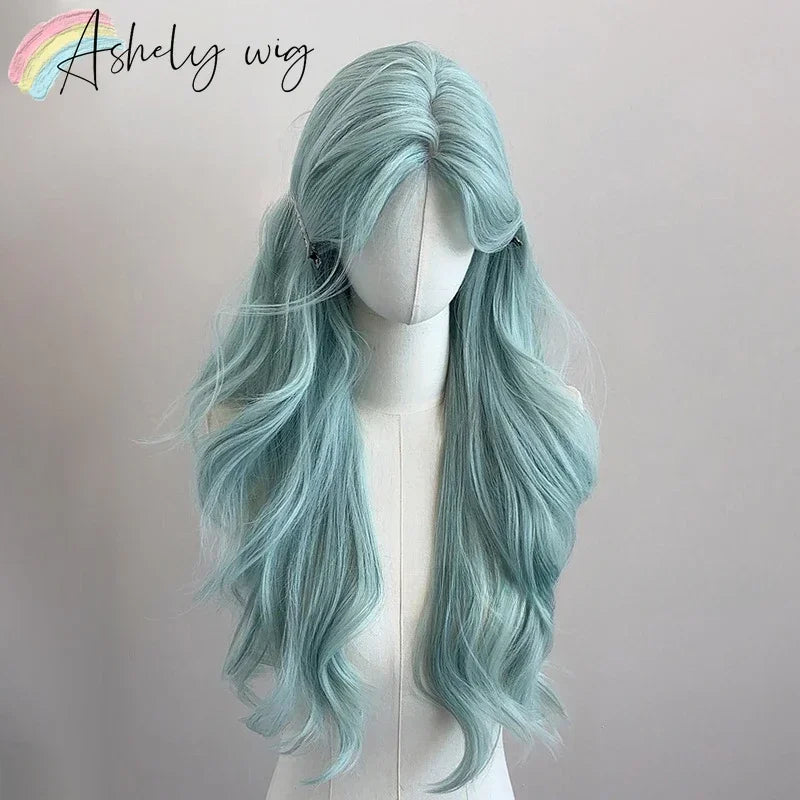 Ashely Light Green Wig