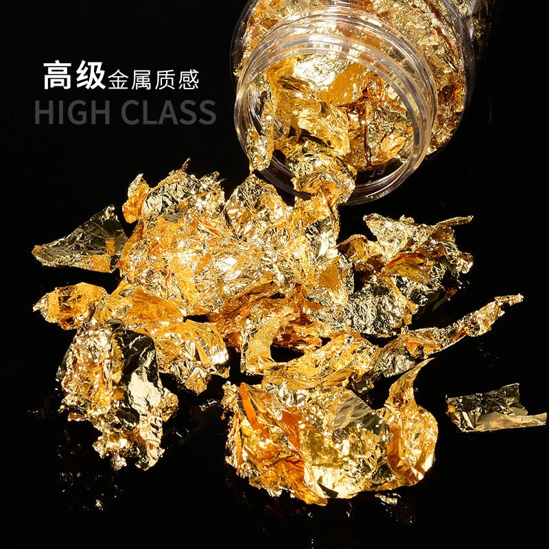 1Box Gold Leaf Flakes