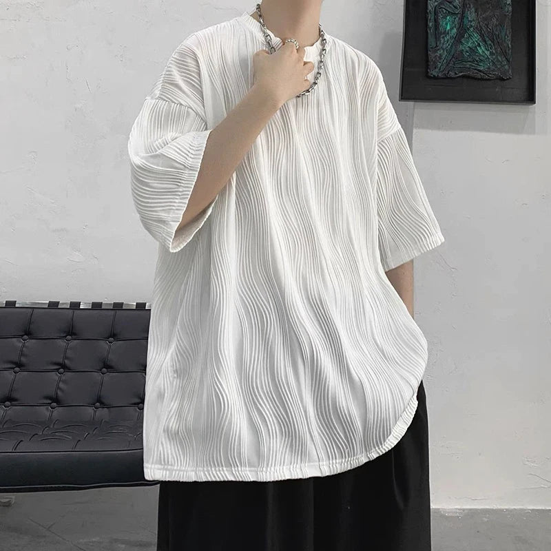 3D Folds Texture Tee