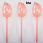 1/3/6/12pcs Automatic Plant Watering Tulip Shape Flower Plant Water Dripper