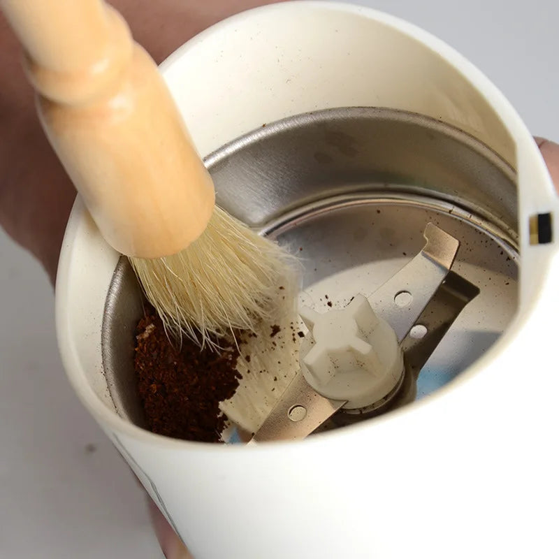 Wooden Coffee Grinder Brush