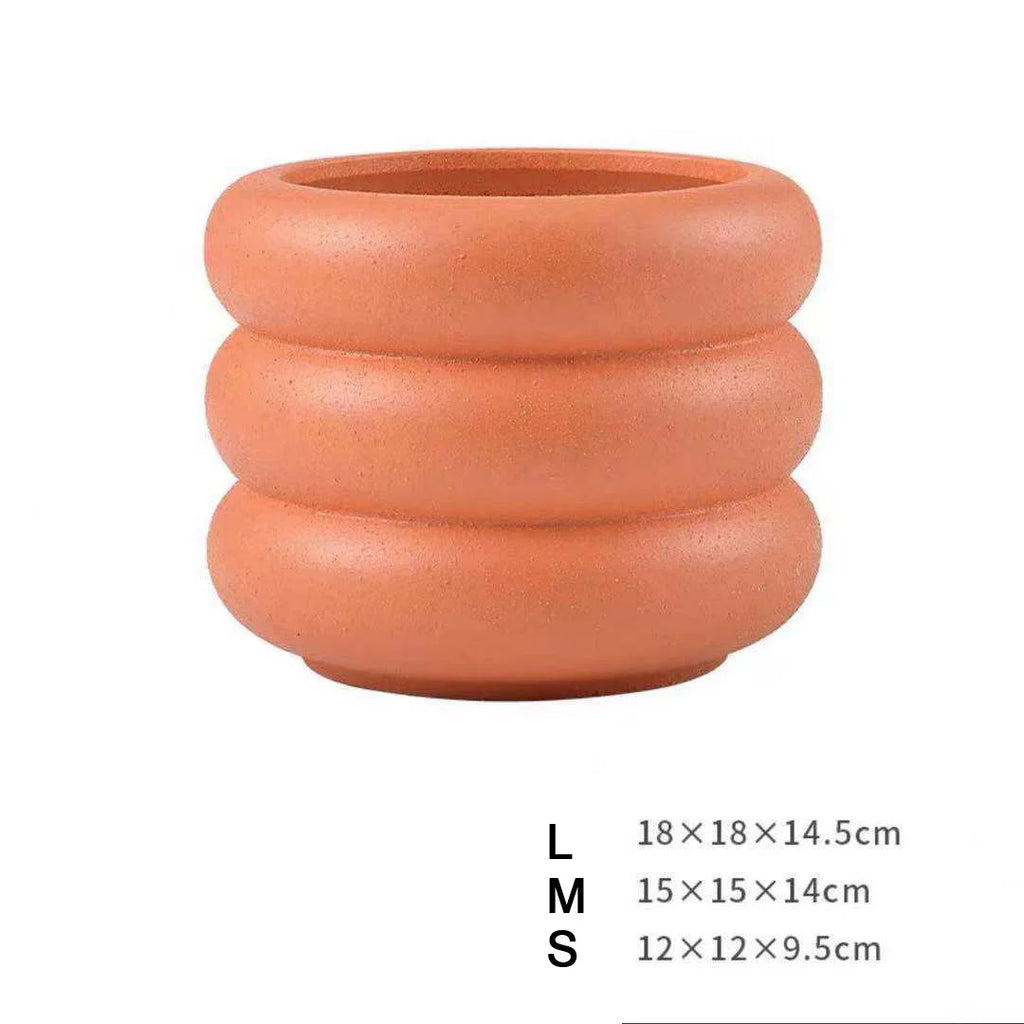 Nordic Ceramic Frosted Flower Pots with Holes