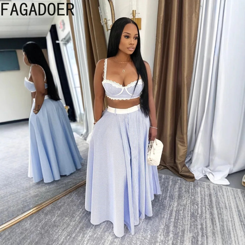 Lace Patchwork 2 Pieces Set