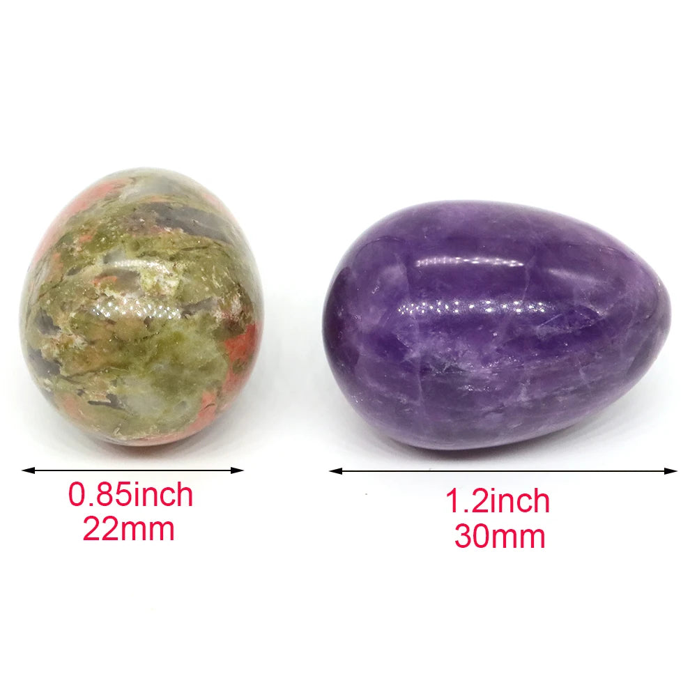 22x30mm Egg Crafts Natural Stone Healing Crystal