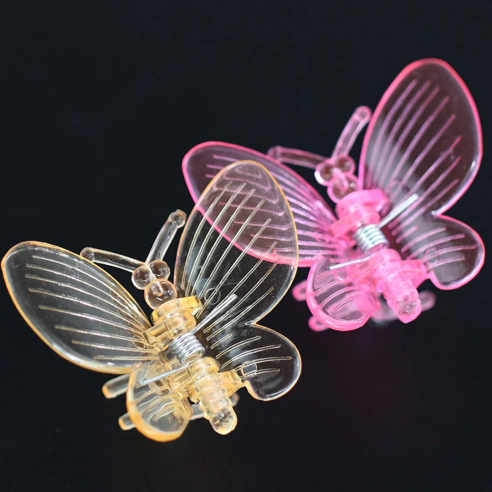 10-800PCS Orchid Clips Butterfly Clamps Garden Plants Vine Climbing Fixed Support Colorful Plastic Ornamental Bonsai Decoration