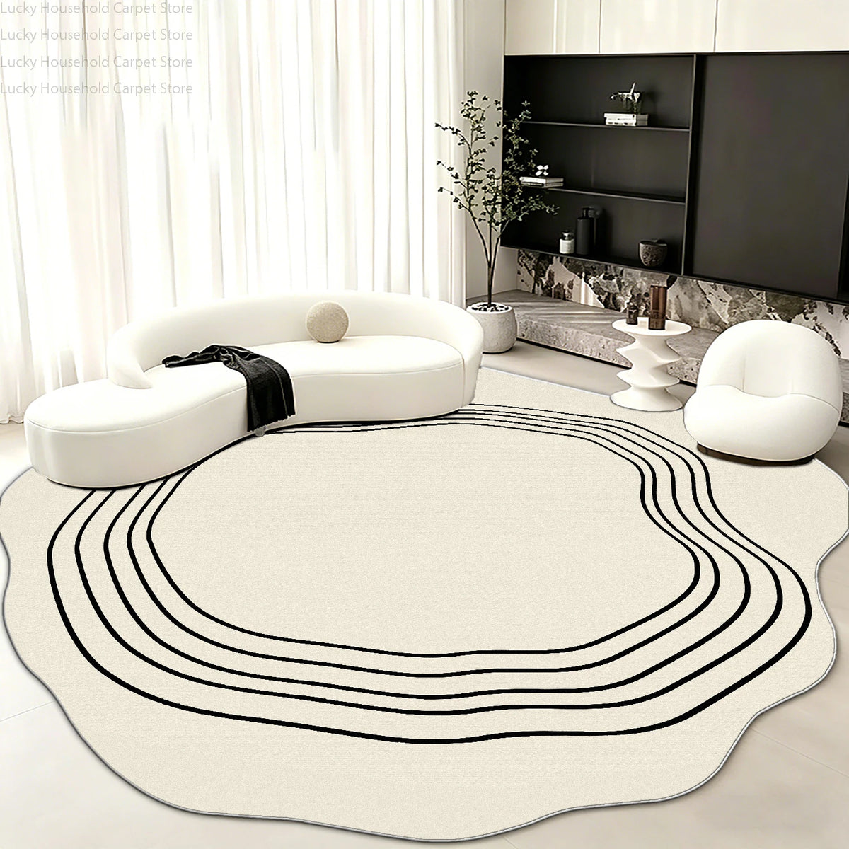 Modern Simple Style Living Room Rug