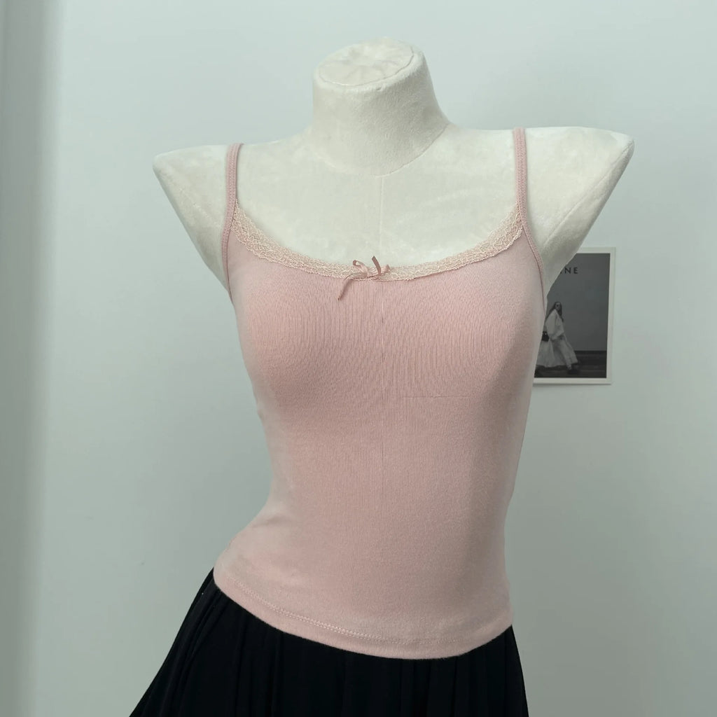 Lace Trim Tank Top