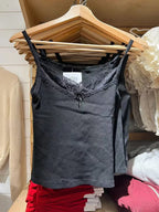Sweet Lace Patchwork Slim Tank Top
