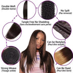 Straight Chocolate Brown Human Hair Bundles