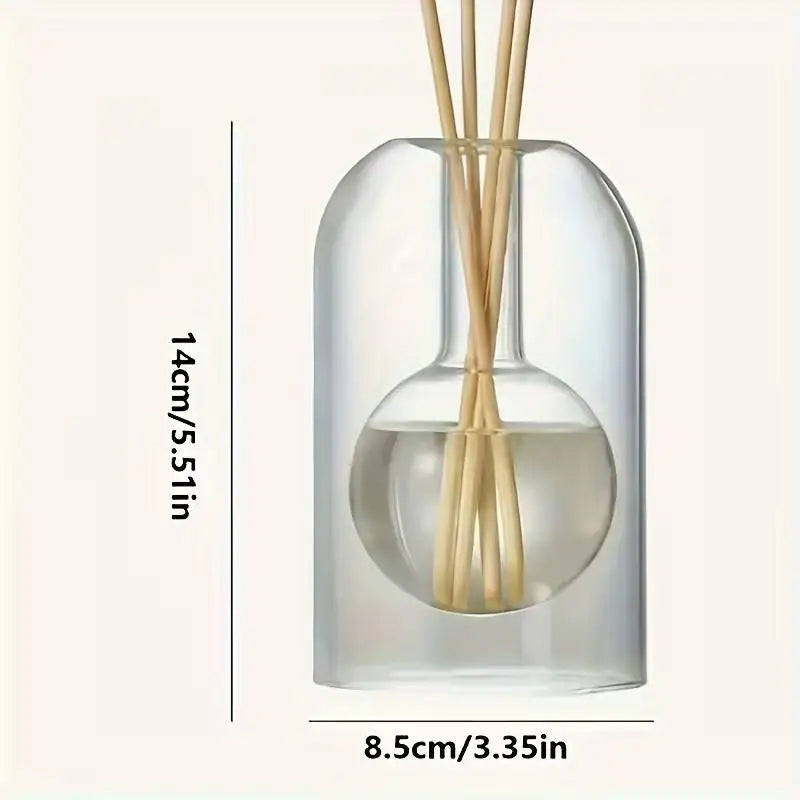 Elegant Flameless Glass Aroma Diffuser Bottle