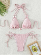 Pearl Strap Push Up Micro Bikini