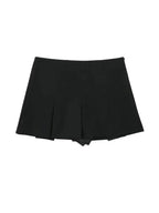 Pleated Short Skirt