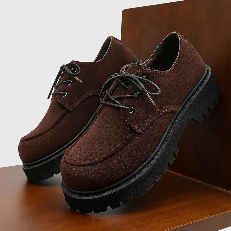 Thick-Soled Derby Work Boots
