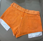 Pantalones cortos de mezclilla de talle alto