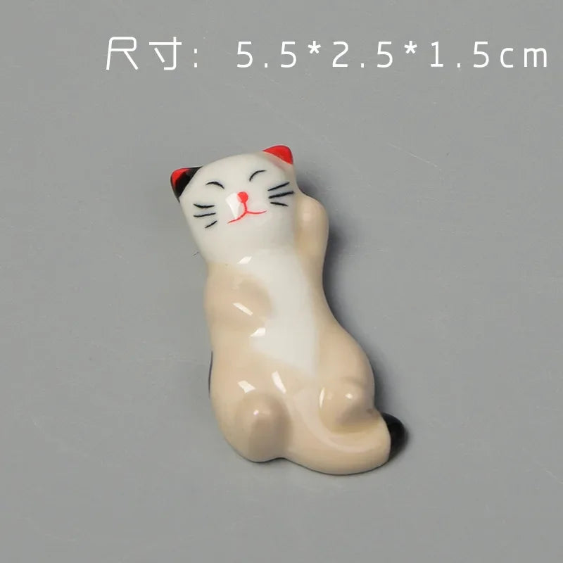 Ceramic Cat Chopstick Holder