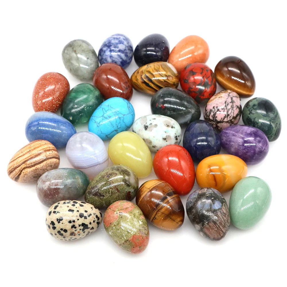 22x30mm Egg Crafts Natural Stone Healing Crystal