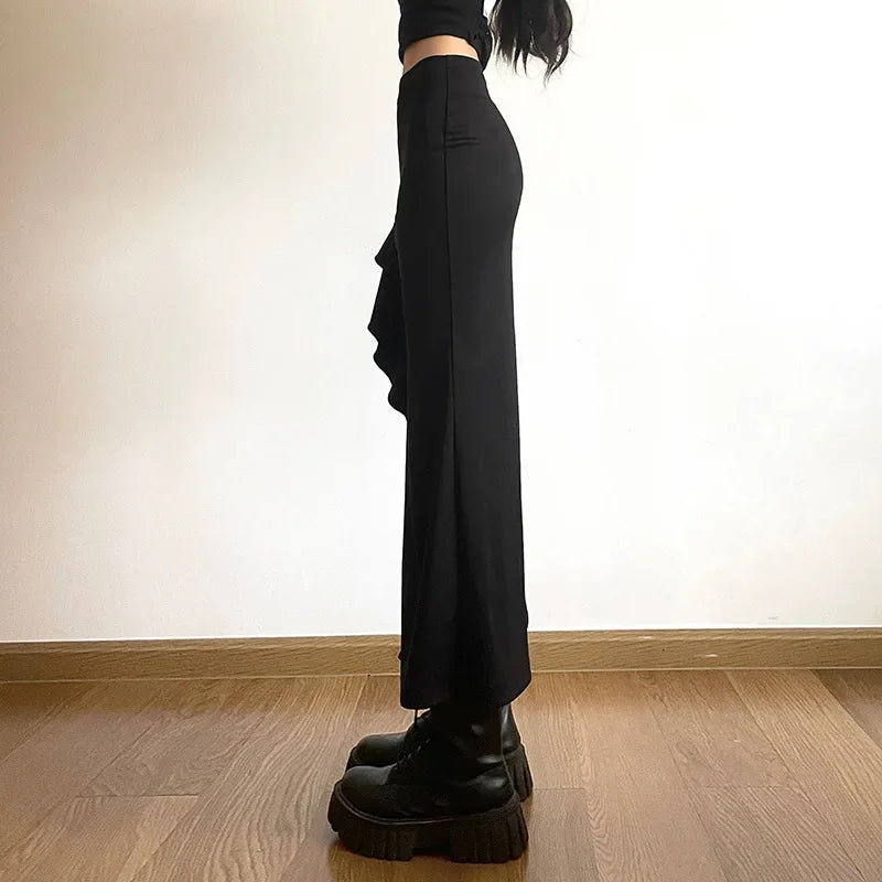 High Waist Bodycon Mid Skirt