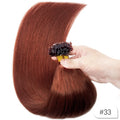 100% Human Hair for Women Straight Keratin Flat Tip Capsule High Quality Flat Tip Hair Extension Human Hair Natural 613# Ombre