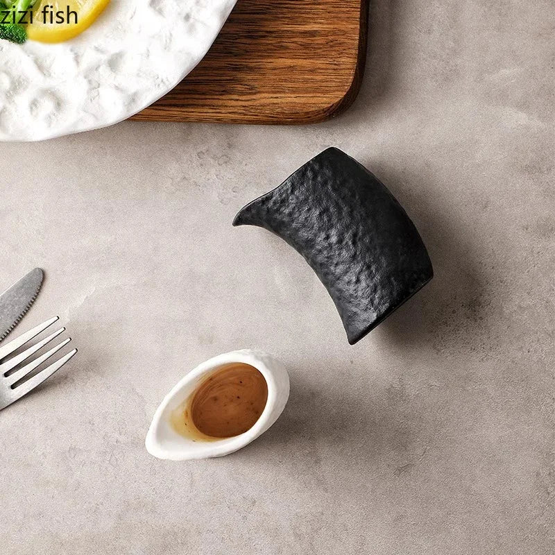 Irregular Ceramic Gravy Boat