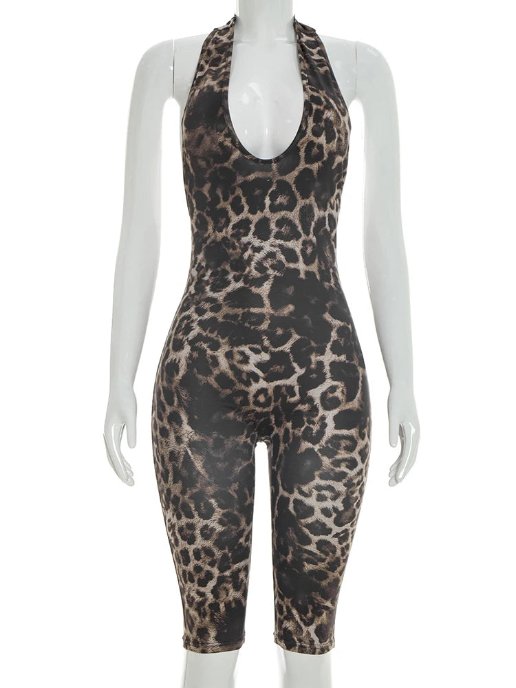 Leopard Print Playsuit