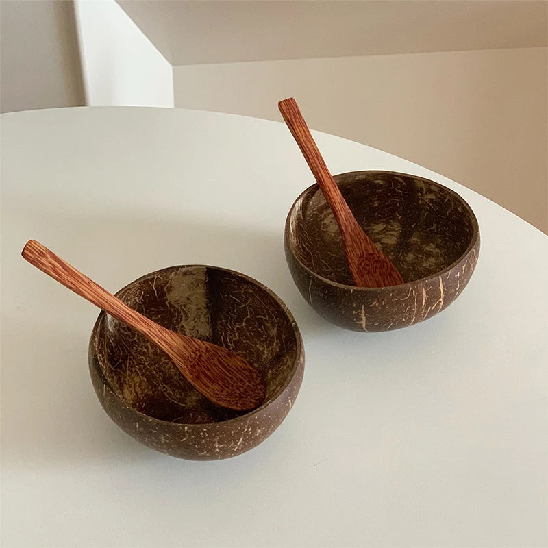 Natural Coconut Bowl Set