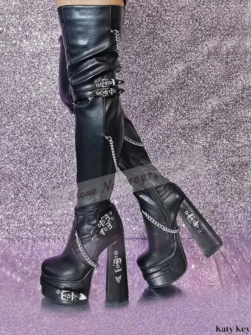 Matte Chunky Heel