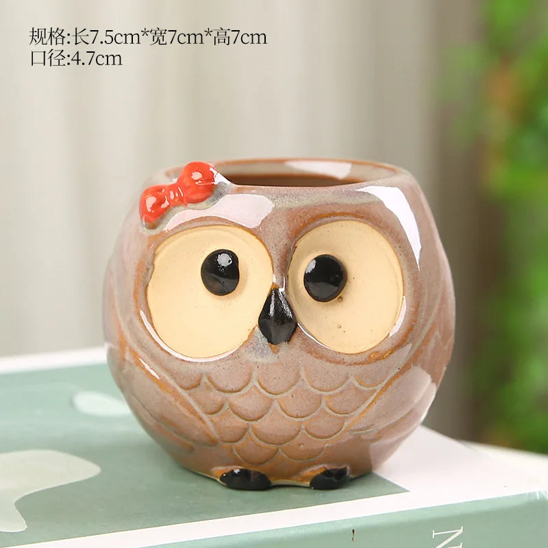 Nordic Style Ceramic Animal Flower Pot