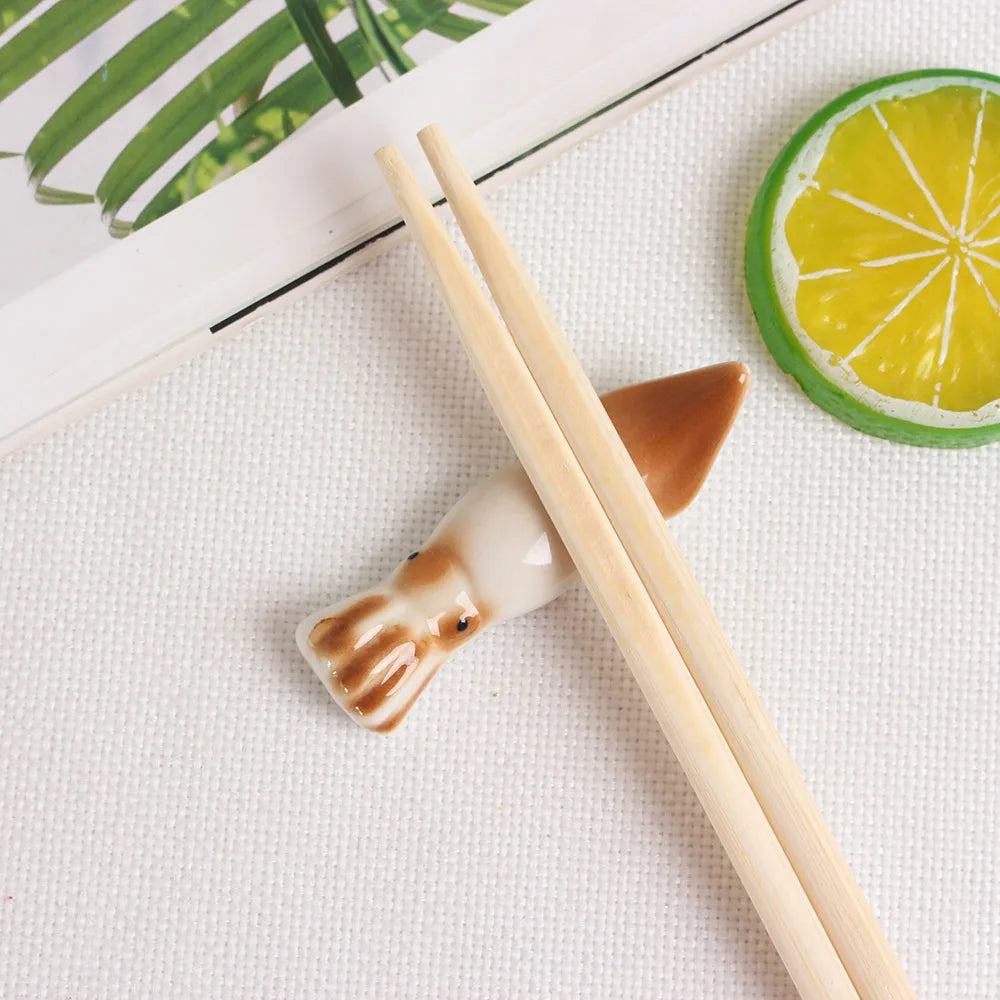 Fish-Shape Ceramic Chopsticks Holder