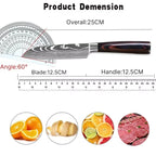 Japanese Style Stainless Steel Slicing & Utility Knife (5-Inch)