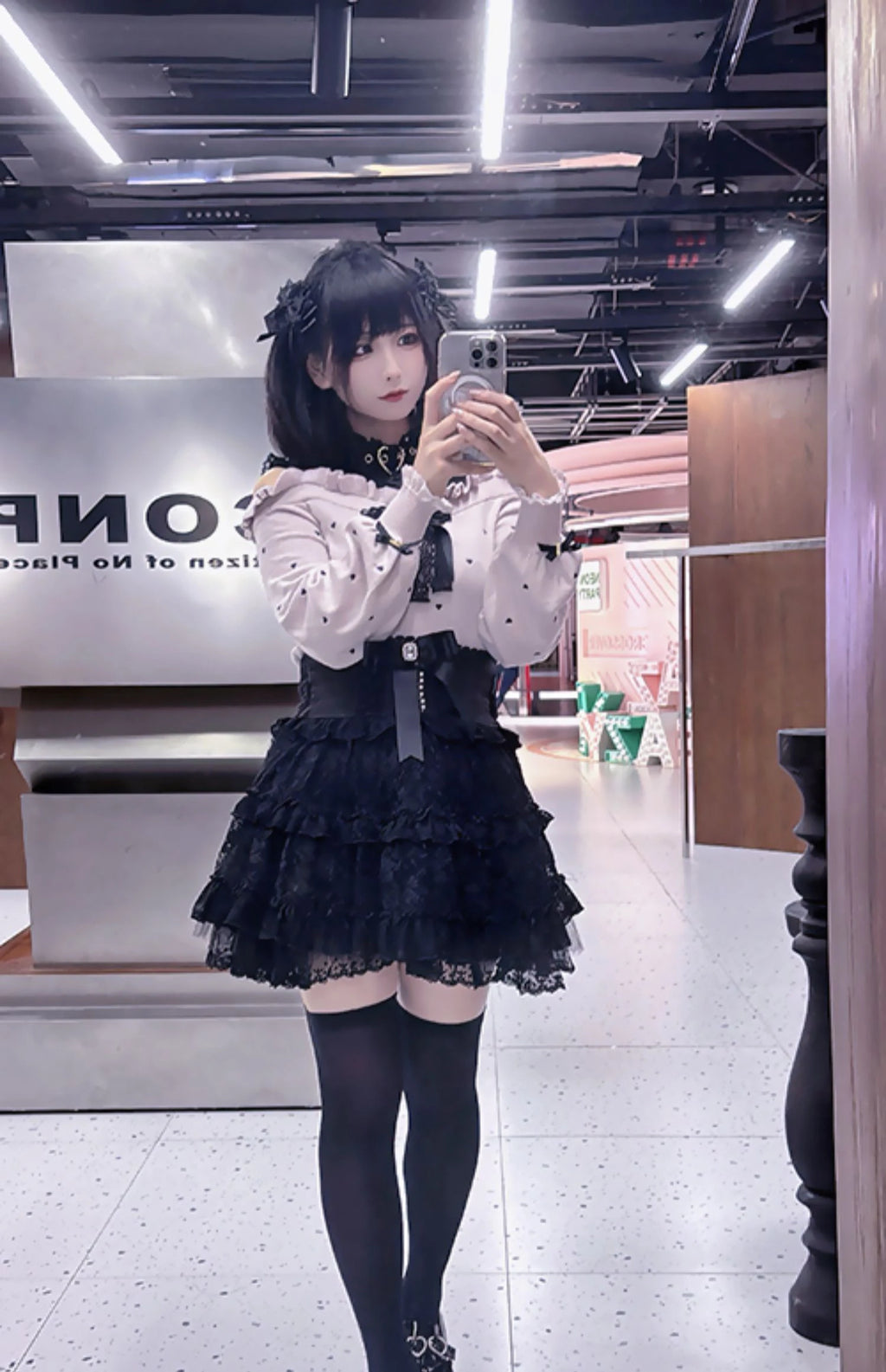 Puffy Lace Bow Skirt