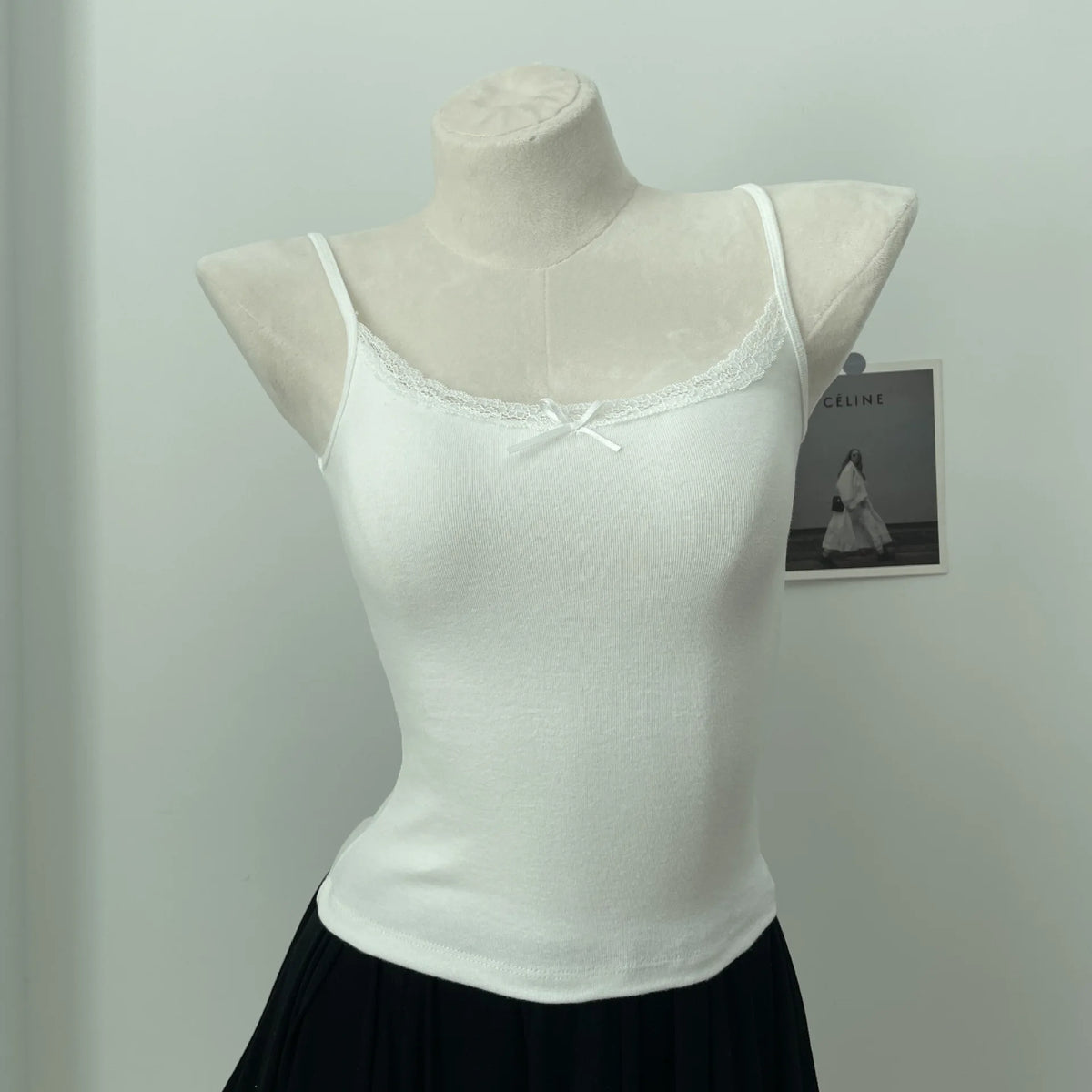 Lace Trim Tank Top