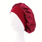 Extra Wide Soft Band Satin Sleep Cap