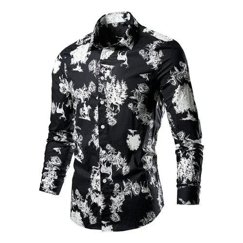 Flower Pattern 3D Print Shirt