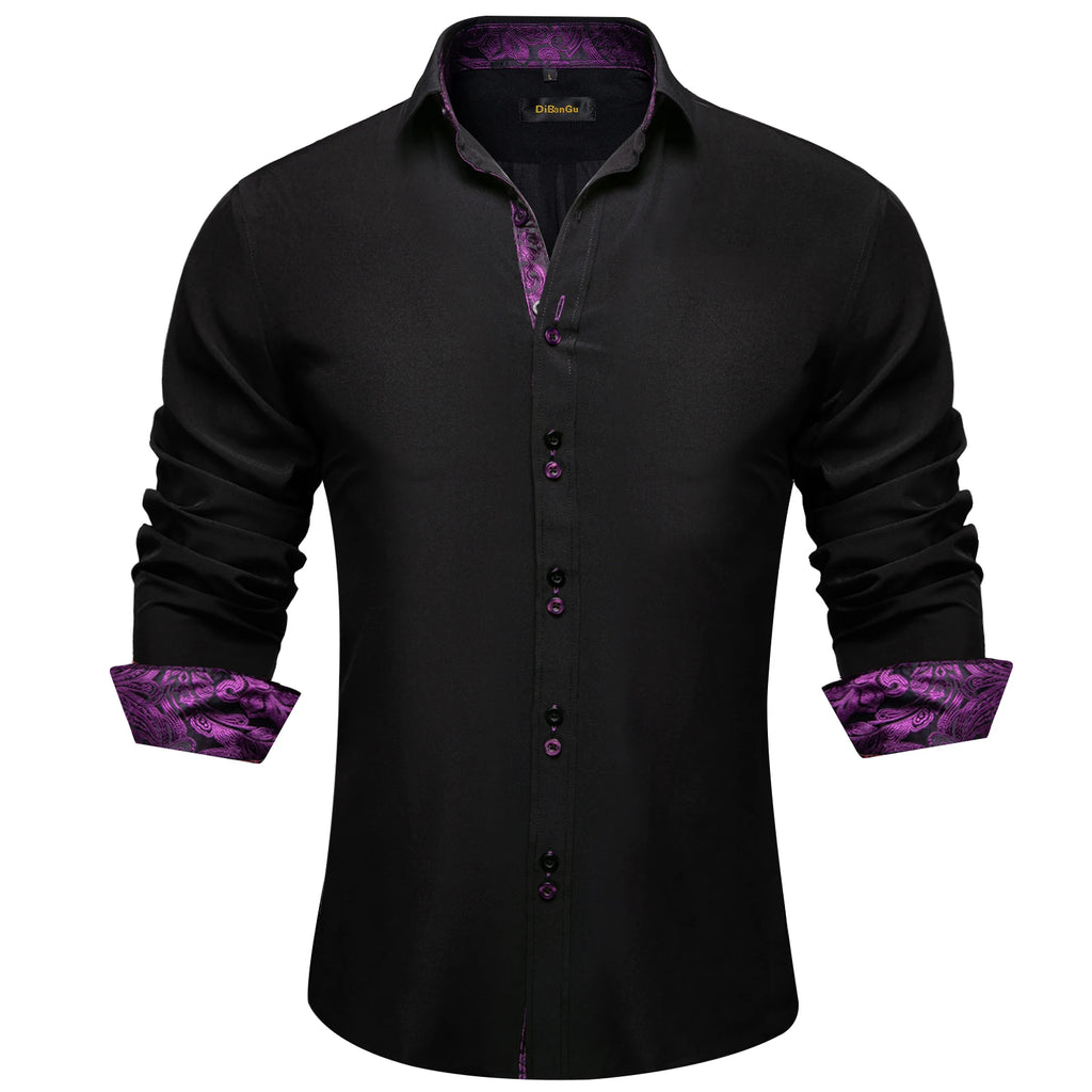 Long Sleeve Turn Down Collar Shirt