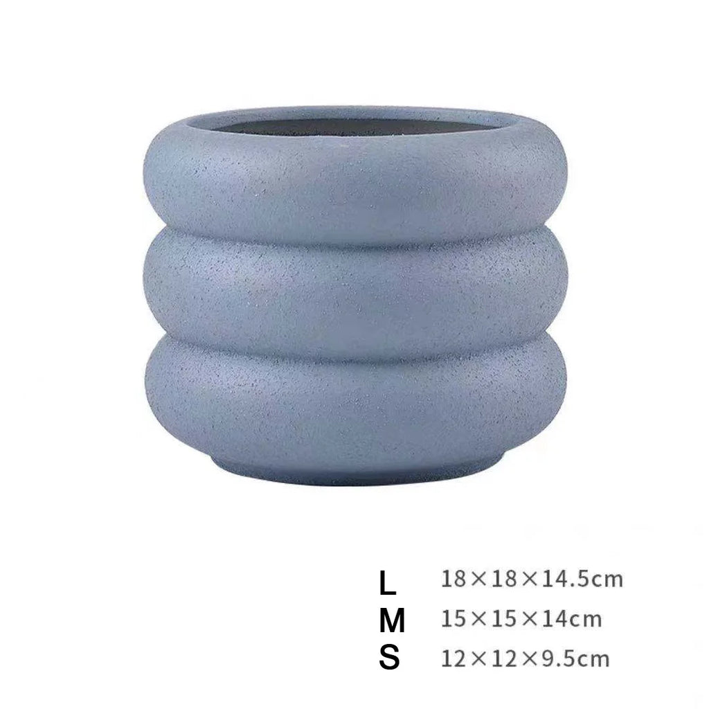 Nordic Ceramic Frosted Flower Pots with Holes