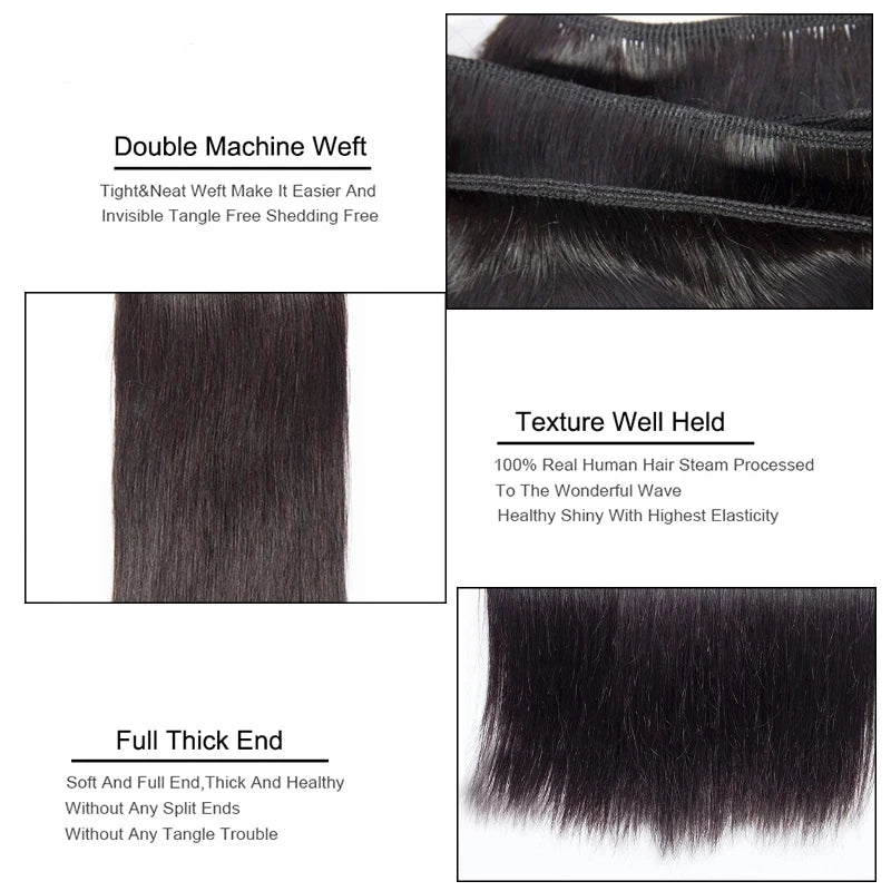 Straight Human Hair Bundles