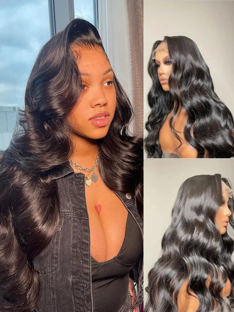 HD Transparent Body Wave Human Hair Wig
